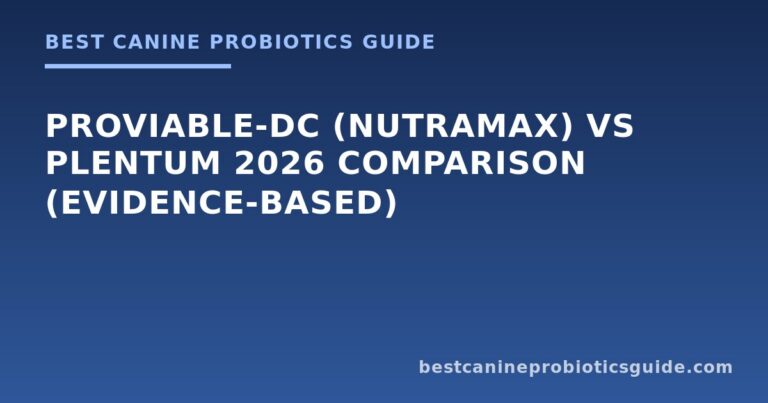 Proviable-DC (Nutramax) vs Plentum 2026 Comparison (Evidence-Based)