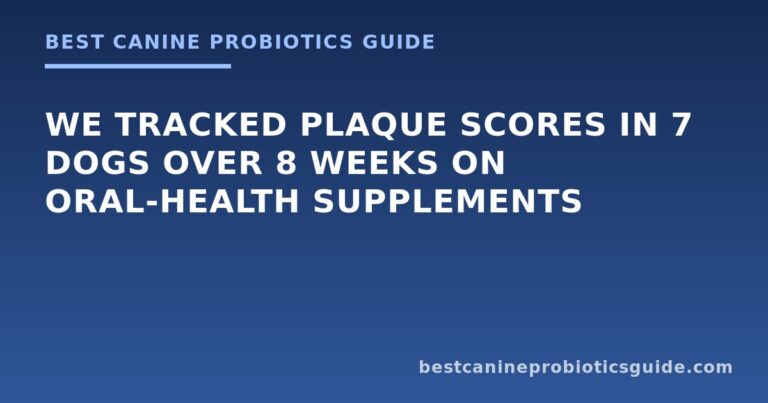 We Tracked Plaque Scores in 7 Dogs Over 8 Weeks on Oral-Health Supplements